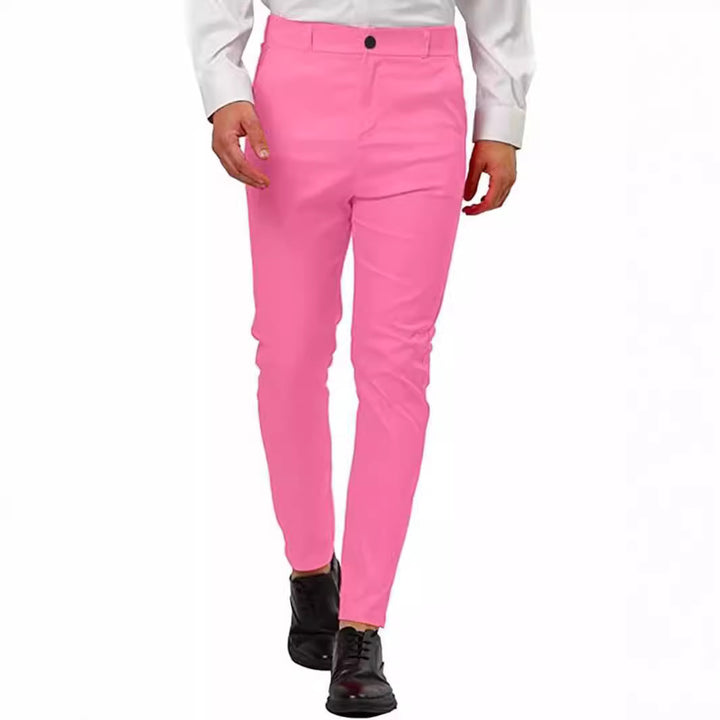 Pantalon chino slim-fit pour homme tendance avec taille élastique et design innovant Lune London