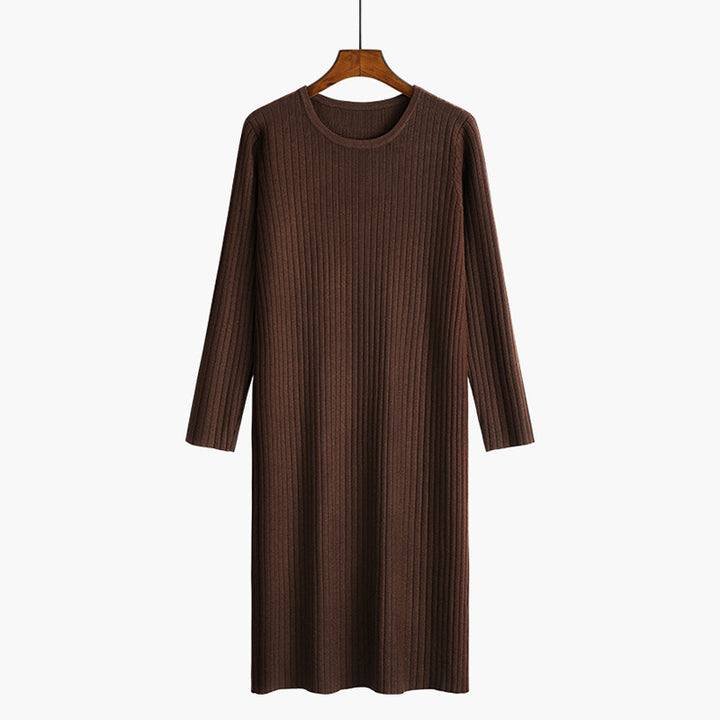 Knitted dress for ladies with a fine ribbed structure Lune London