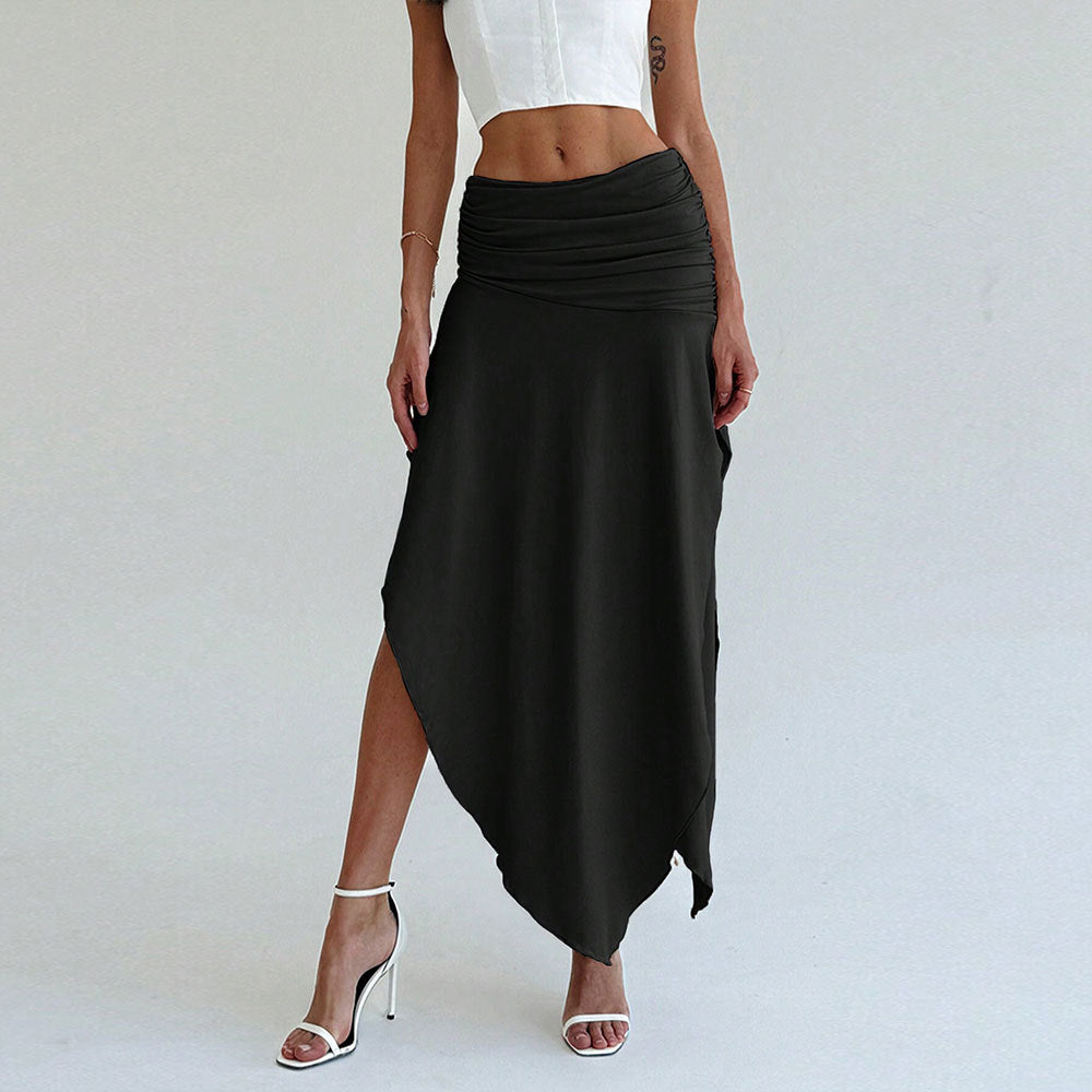 Jupe maxi asymétrique pour femmes avec un élégant drapé Chic & Stil