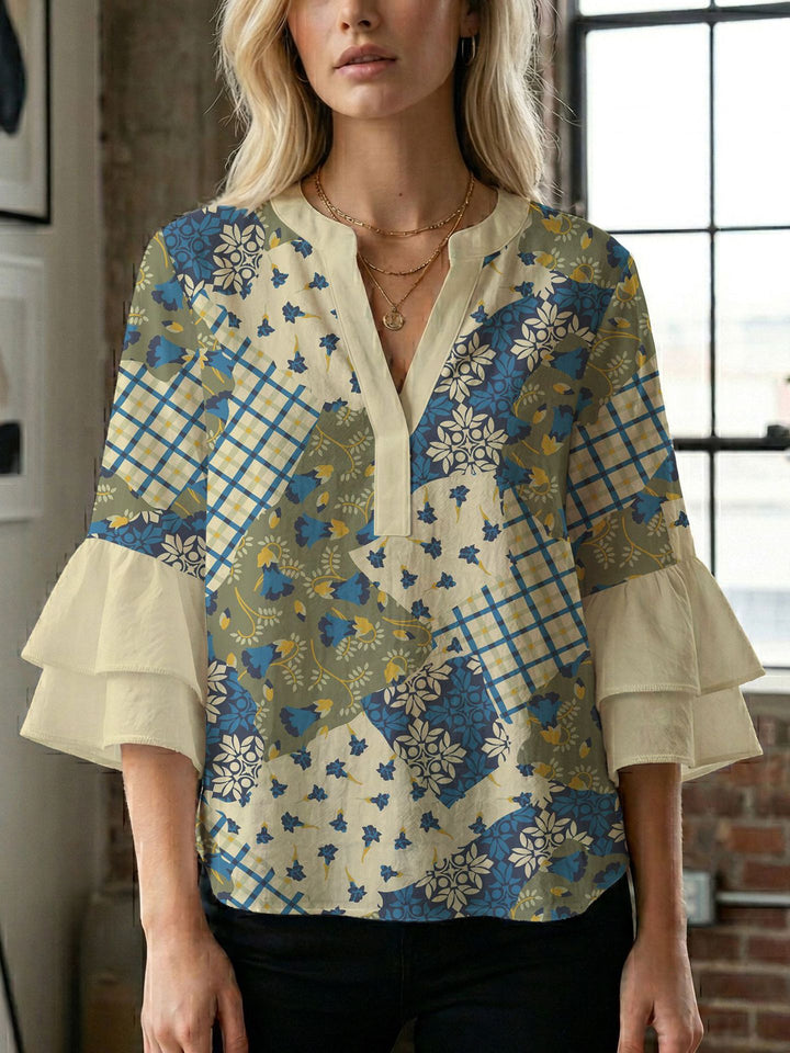 Ladies blouse with beautiful floral design Lune London