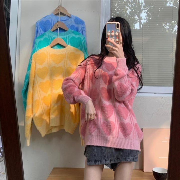 Women's cozy wool sweater with a varied pattern and a casual fit Lune London