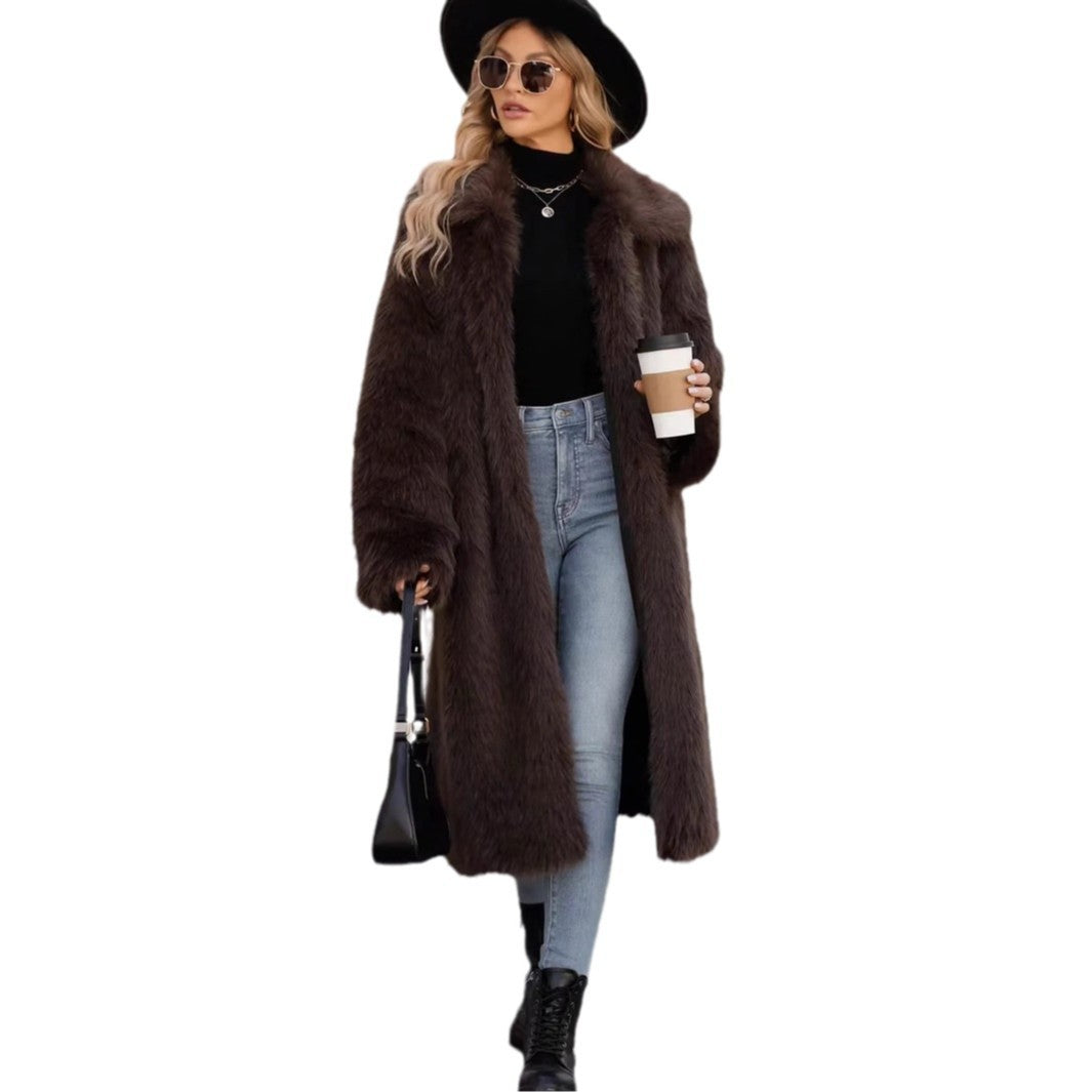 Ladies oversized soft coat with modern cut Lune London
