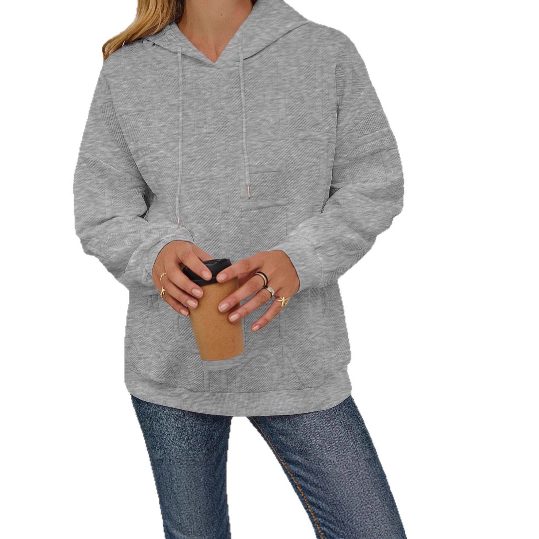 Haut de survêtement surdimensionné pour femmes avec design texturé Chic & Stil
