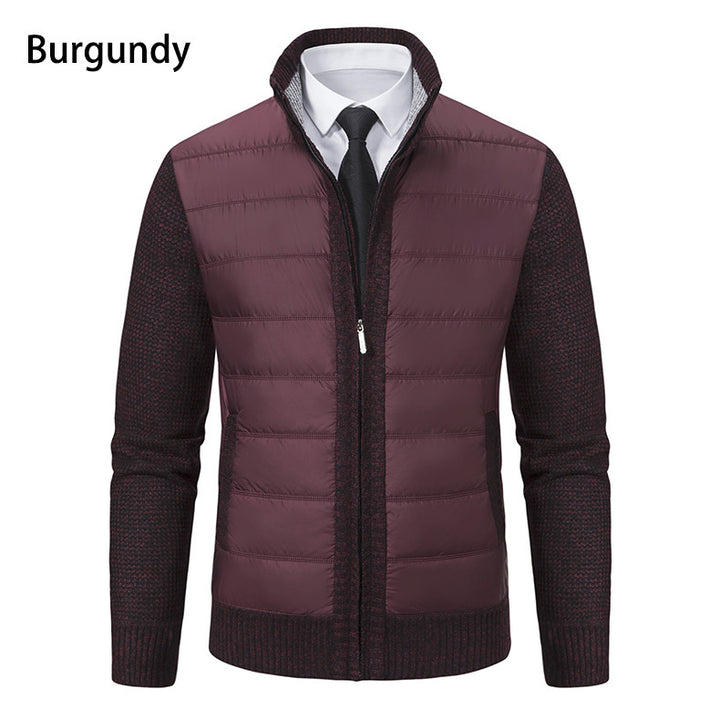 Hybrid sports jacket for men with moisture-regulating material and modern knit design Lune London