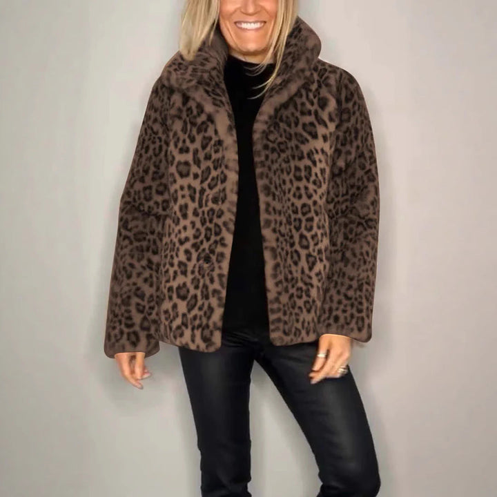 Lune London | Coat - Plus size - Soft faux fur - Leopard pattern - Casual style