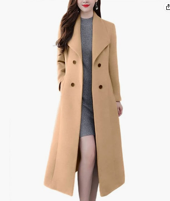 Ladies Long Wool Coat Lune London