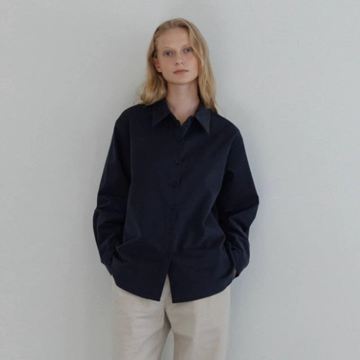 Blouse Élégante et Ample pour Femme avec Col Étroit Chic & Stil
