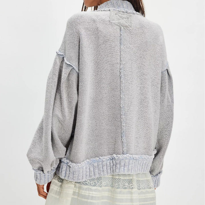 Casual knit sweater for women with voluminous sleeves Lune London