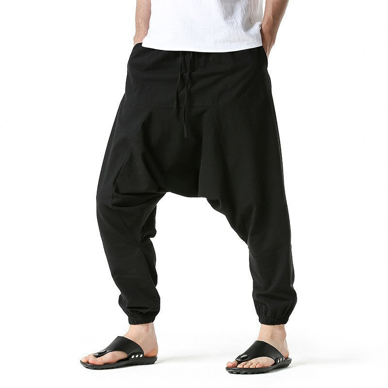 Casual pants for men with elastic waistband and side pockets Lune London