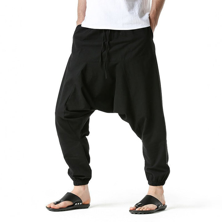 Casual pants for men with elastic waistband and side pockets Lune London