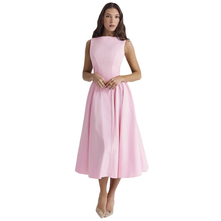 Elegant midi dress for women with original cut Chic & Stil