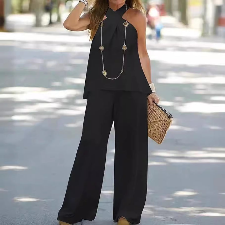 Women Elegant and airy set with wide pants Lune London