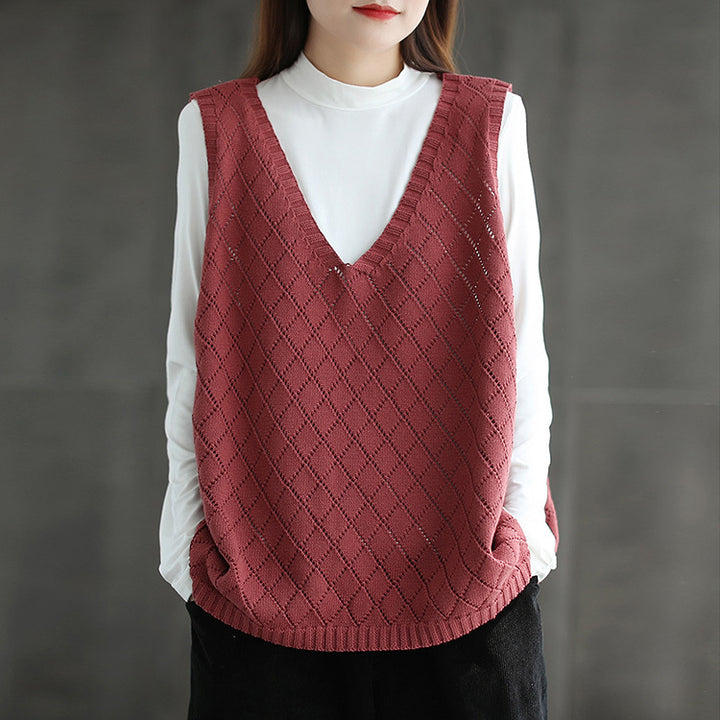 Ladies knitted vest Lune London