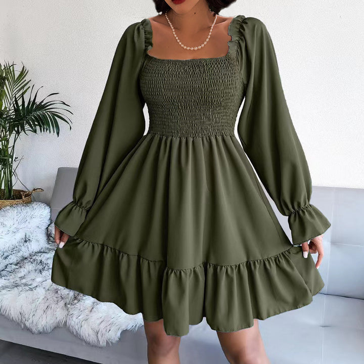 Mini dress for women with ruffles and voluminous sleeves Lune London