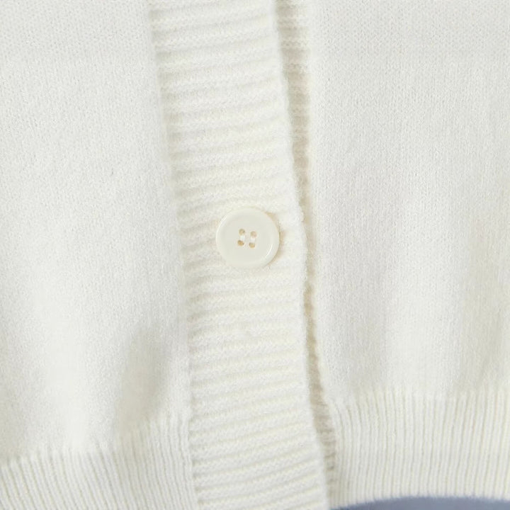 Cardigan tricoté confortable pour femmes avec motif floral coloré Chic & Stil