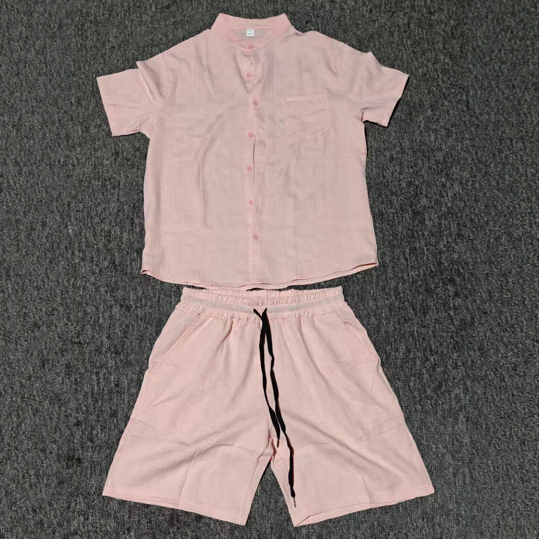Men's Casual Short Sleeve Relaxed Fit Set Lune London