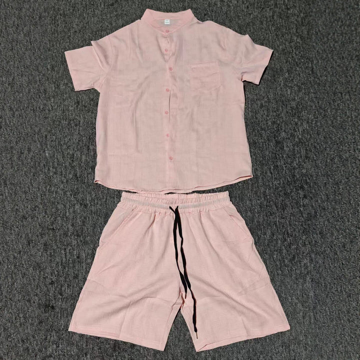 Men's Casual Short Sleeve Relaxed Fit Set Lune London