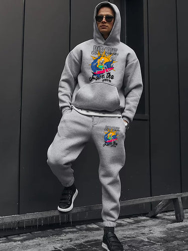 Women's hoodie and jogger pants set with unique surf pattern Lune London