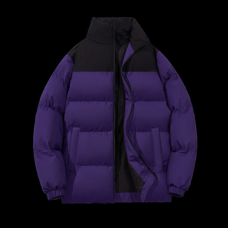 Isolated puffer jacket for men with high collar Lune London