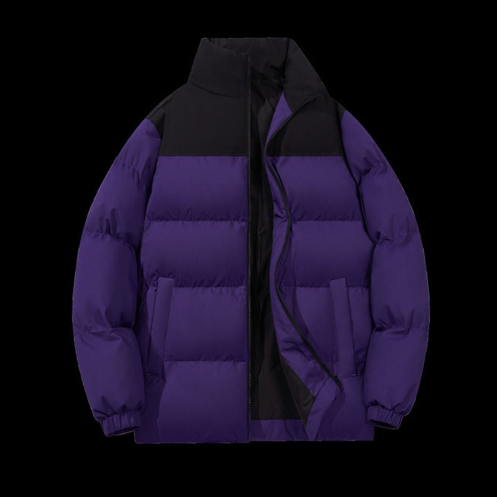 Insulated quilted jacket for men with high collar Lune London