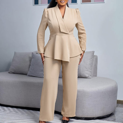 Ladies Elegant Blazer-Pants Set Lune London