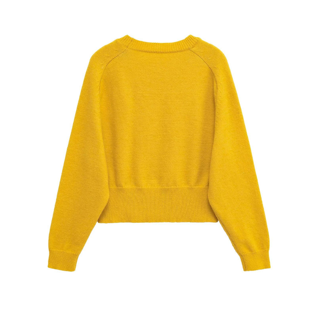 Lune London soft knit cropped sweater for women