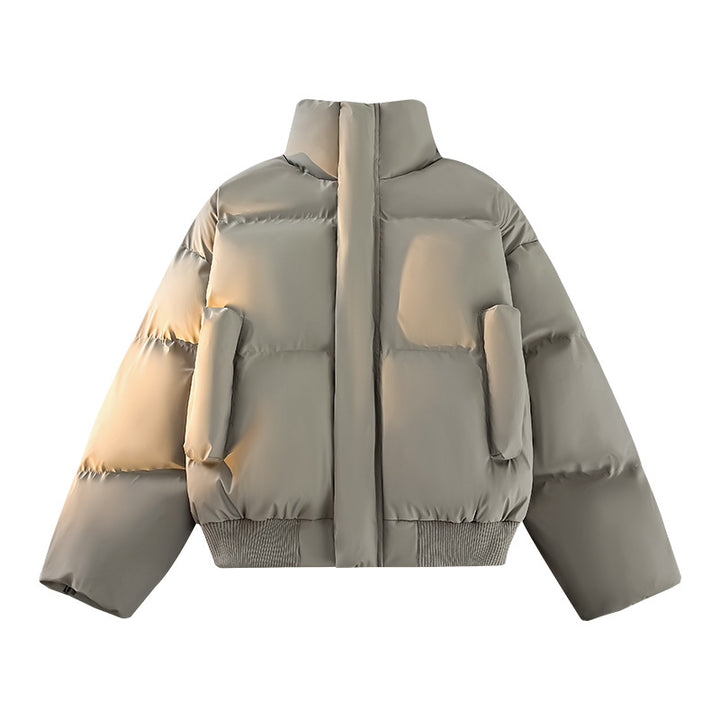 Trendy padded jacket for men with high collar and practical pockets Lune London