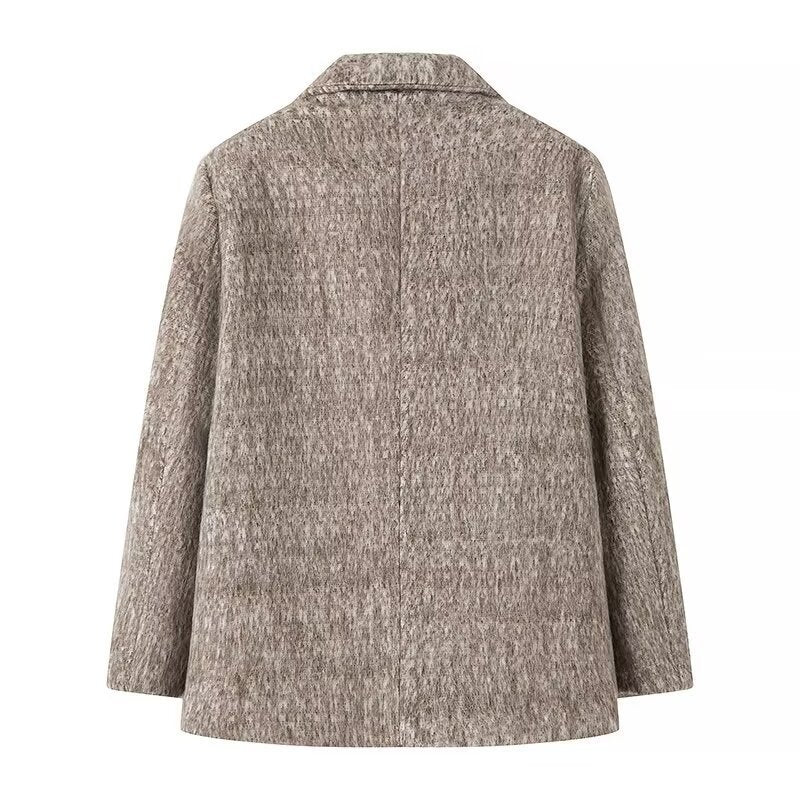 Dames Blazer Élégant avec Surface Texturée Chic & Stil