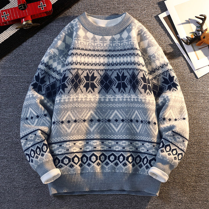 Shaving sweater for men with winter design and high collar Lune London