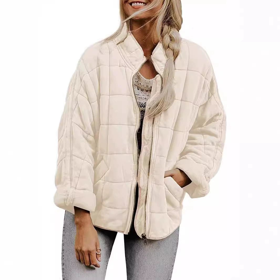 Ladies quilted bomber jacket Lune London