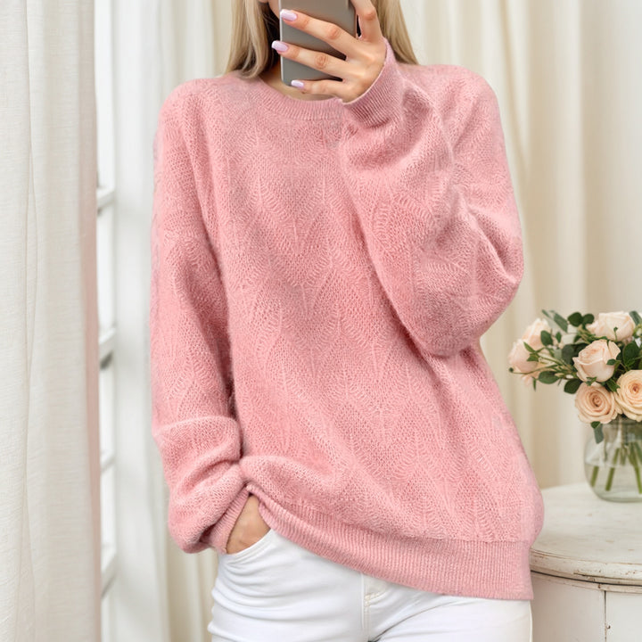 Women's soft knit sweater with elegant pattern Lune London