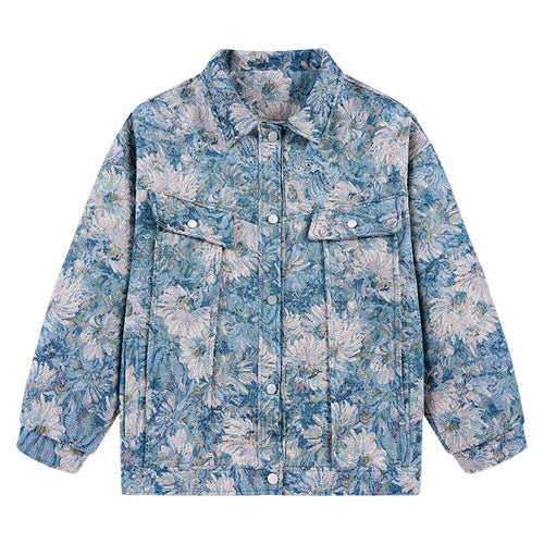 Trendy floral pattern jacket for women Lune London