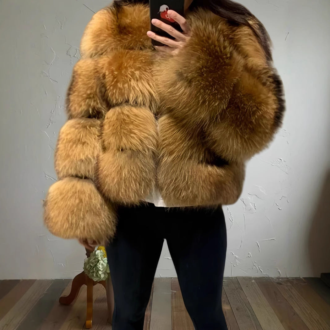 Ladies comfortable fur coat Lune London