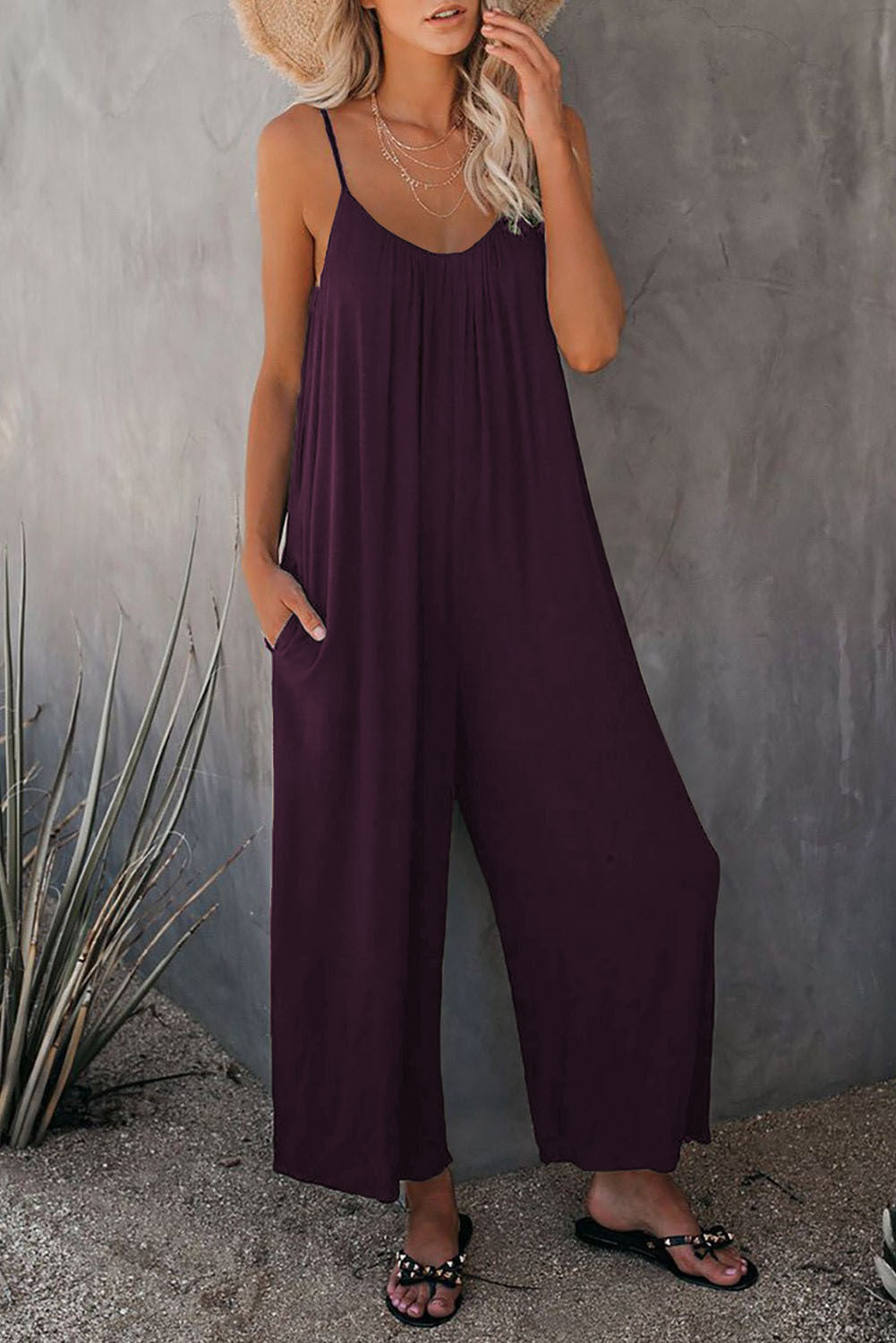Ladies Elegant Sleeveless Jumpsuit Lune London
