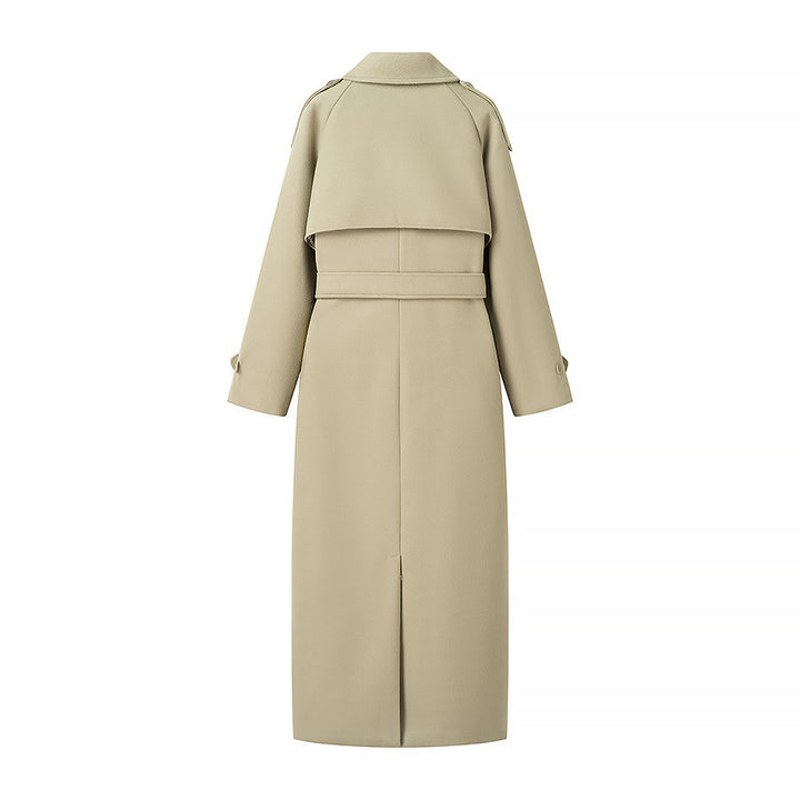 Women's trench coat with double breasted and practical belt Lune London