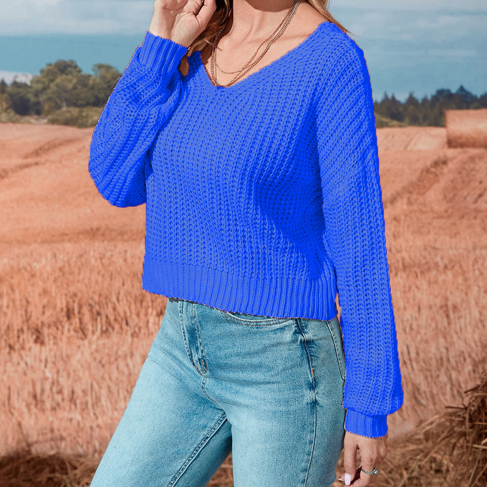 Lune London women's casual open knit sweater