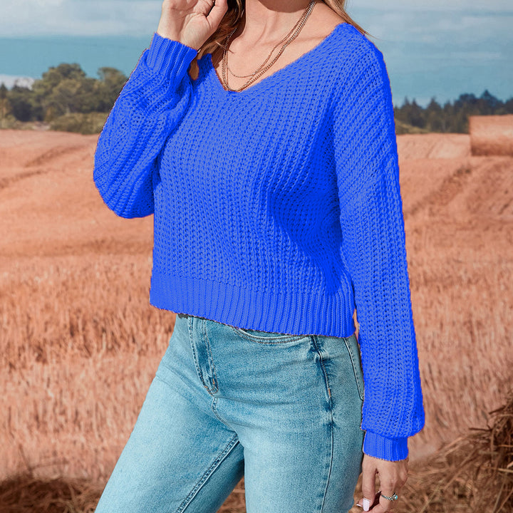 Lune London women's casual open knit sweater