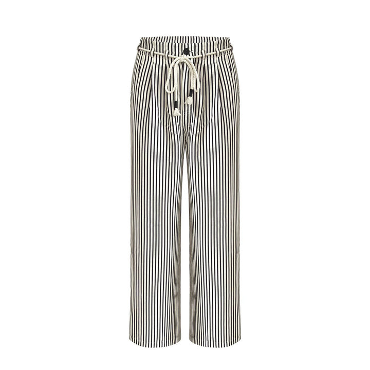 Lune London Casual Striped Linen Pants for Women