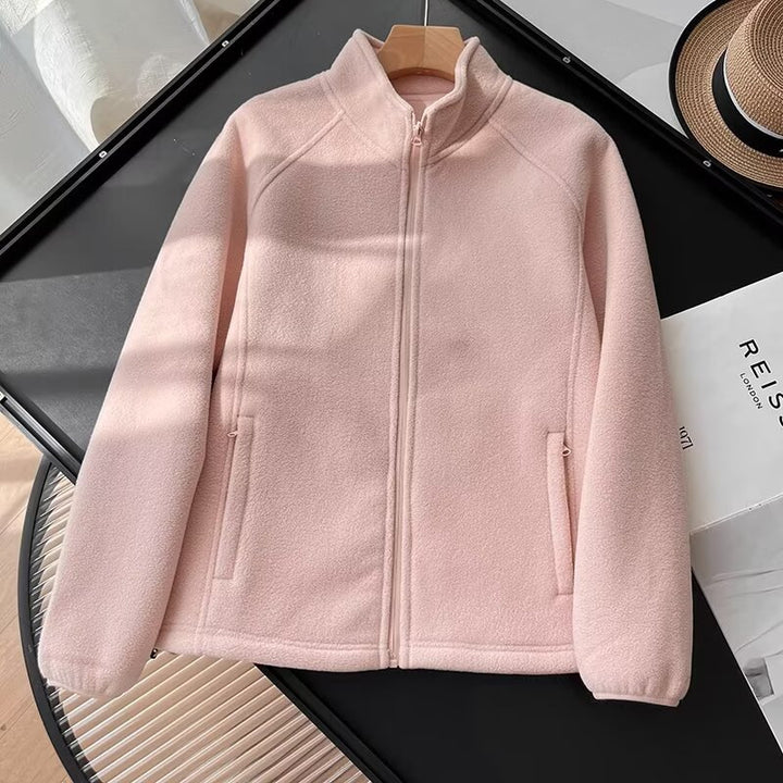 Veste en polaire cosy pour femmes avec col montant Chic & Stil