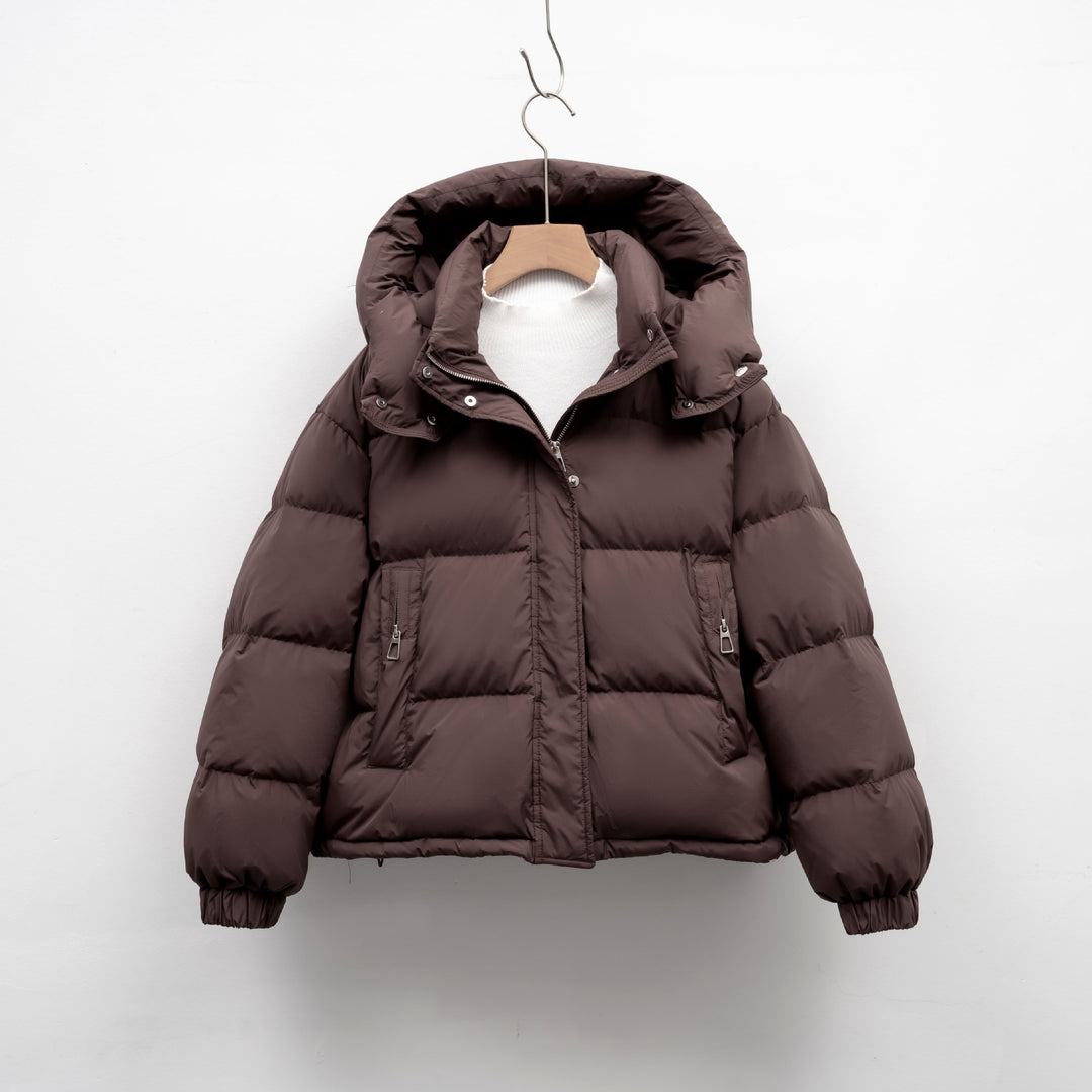 Women's puffer jacket with removable hood and oversized fit Lune London