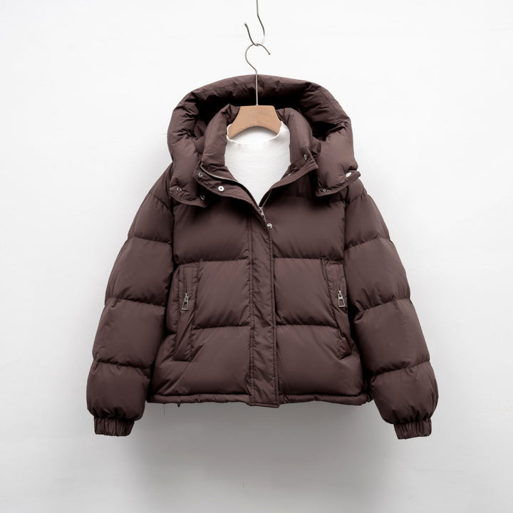 Women's Puffer Jacket with Detachable Hood and Voluminous Fit Lune London