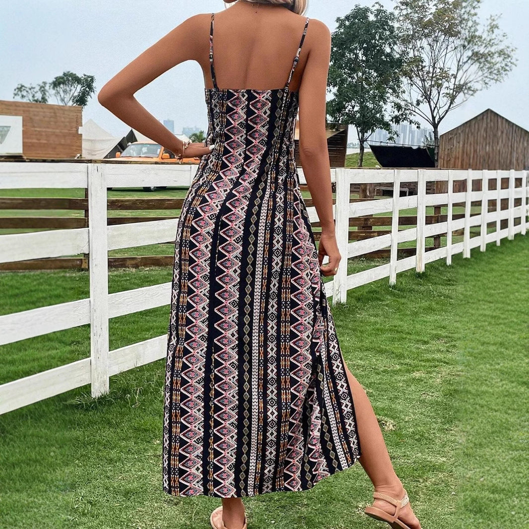 Lune London bohemian ethnic maxi dress for women