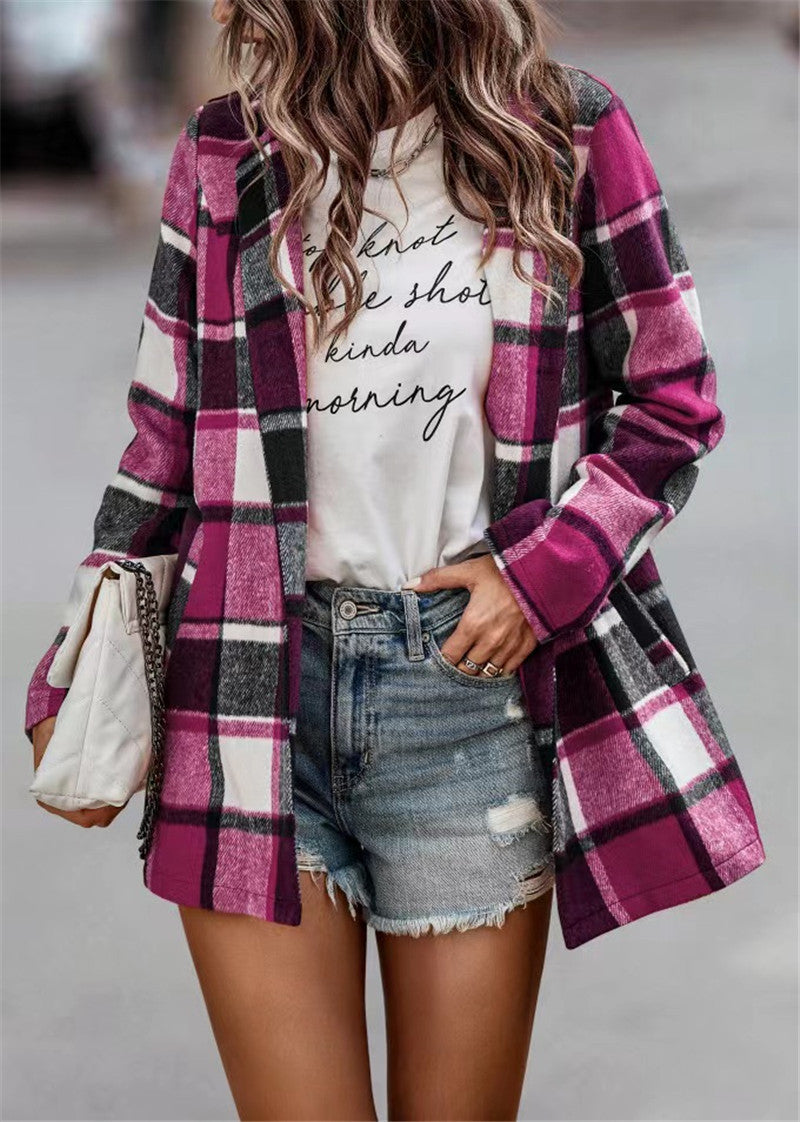 Lune London Casual Checked Jacket for Women