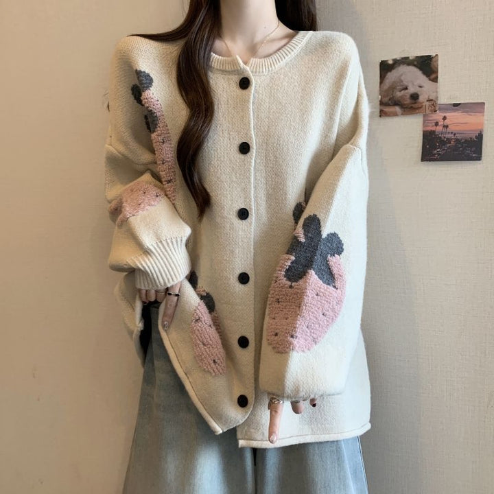 Cardigan femmes avec motif floral Chic & Stil