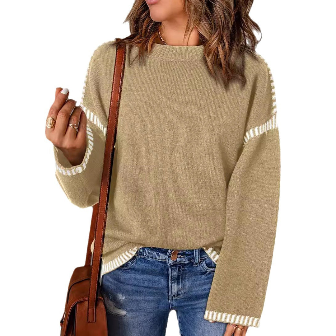 Casual sweater for ladies with striped accents Lune London