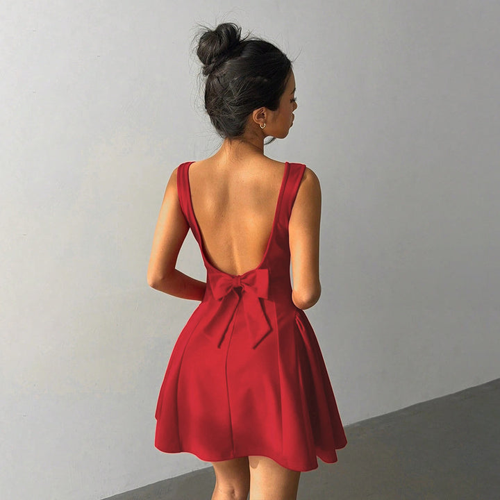 Robe pour femme à coupe ajustée et décolleté carré élégant Chic & Stil