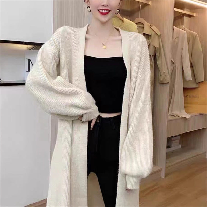 Cardigan Tricot à Manches Longues pour Femmes en Matériau Doux et Volumineux Chic & Stil