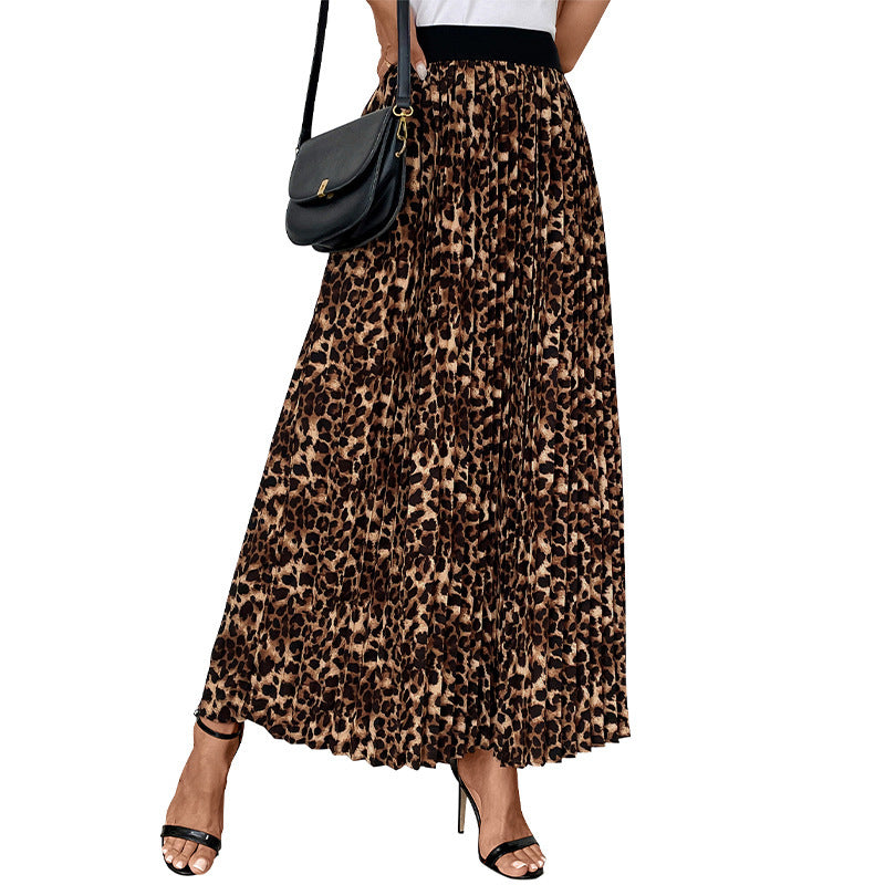 Lune London leopard print maxi skirt for women