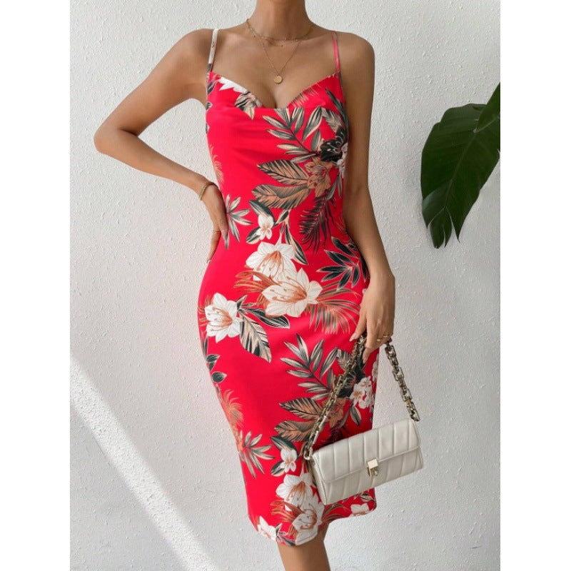 Lune London Floral Bodycon Midi Dress for Women