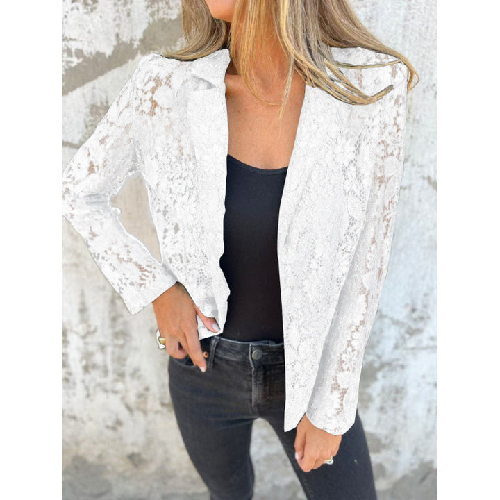 Lace blazer for women with a feminine style featuring delicate lace elements Lune London